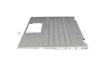 2B-BBJ08W603 Original Primax Tastatur inkl. Topcase DE (deutsch) silber/silber mit Backlight