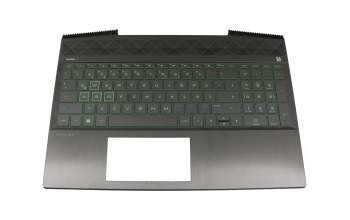 2B-BBQ08C24B Original Primax Tastatur inkl. Topcase DE (deutsch) schwarz/grün/schwarz mit Backlight