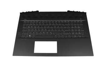 2H-ABKGMC25411 Original HP Tastatur inkl. Topcase DE (deutsch) schwarz/weiß/schwarz