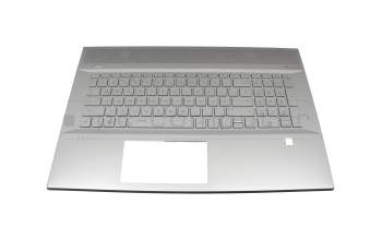 2H-BBKGMW63411 Original HP Tastatur inkl. Topcase DE (deutsch) silber/silber mit Backlight