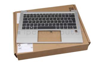 2H-BCHGMI64311 Original HP Tastatur inkl. Topcase DE (deutsch) schwarz/silber mit Backlight