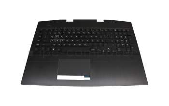 2H1819-12330I Rev.D Original HP Tastatur inkl. Topcase DE (deutsch) schwarz/schwarz mit Backlight