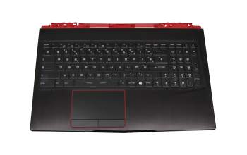 3076P1C2114HG0 Original MSI Tastatur inkl. Topcase FR (französisch) schwarz/schwarz mit Backlight