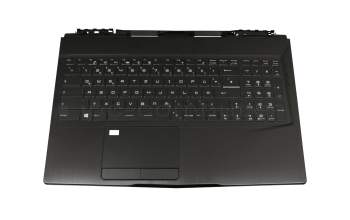 3076P6C414HG Original MSI Tastatur inkl. Topcase DE (deutsch) schwarz/schwarz mit Backlight