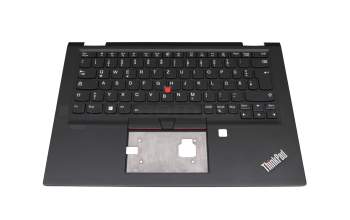 32B0054 Original Lenovo Tastatur inkl. Topcase DE (deutsch) schwarz/schwarz mit Backlight und Mouse-Stick