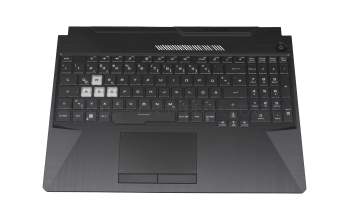 33NJFTAJN20 Original Asus Tastatur inkl. Topcase DE (deutsch) schwarz/transparent/schwarz mit Backlight