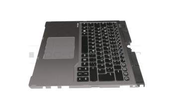 38047370 Original Fujitsu Tastatur inkl. Topcase DE (deutsch) schwarz/silber mit Backlight