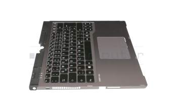 38047370 Original Fujitsu Tastatur inkl. Topcase DE (deutsch) schwarz/silber mit Backlight