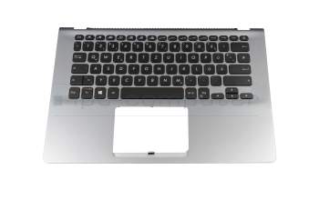 39XKLTAJN10 Original Asus Tastatur inkl. Topcase DE (deutsch) schwarz/silber mit Backlight