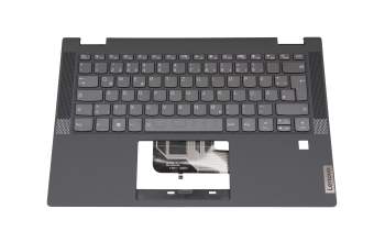 433.OK108.0001 Original Lenovo Tastatur inkl. Topcase DE (deutsch) schwarz/grau mit Backlight