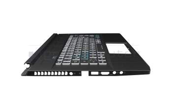 439.0GY01.0003 Original Acer Tastatur inkl. Topcase DE (deutsch) schwarz/transparent/schwarz mit Backlight