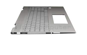 442.0GB09.XXXX Original HP Tastatur inkl. Topcase DE (deutsch) silber/silber mit Backlight (UMA)