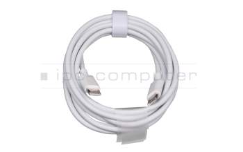 USB-C Daten- / Ladekabel weiß 1,80m (USB 2.0 Type C to C; 20V 3.3A) für Huawei MateBook X