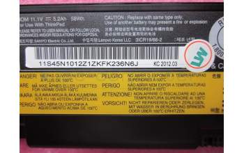 Lenovo 45N1013 Battery pack, Li-ion (6 cell) 55+