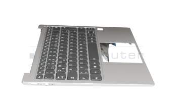 460.0FD04.0003 Original Lenovo Tastatur inkl. Topcase DE (deutsch) grau/silber mit Backlight