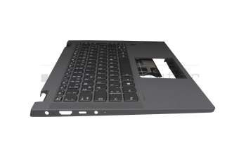 460.0K10L.0002 Original Lenovo Tastatur inkl. Topcase DE (deutsch) schwarz/grau mit Backlight