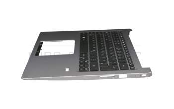 4600E7020002 Original Acer Tastatur inkl. Topcase DE (deutsch) schwarz/silber mit Backlight