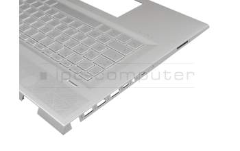 4600EJ0500011 Original HP Tastatur inkl. Topcase DE (deutsch) silber/silber mit Backlight