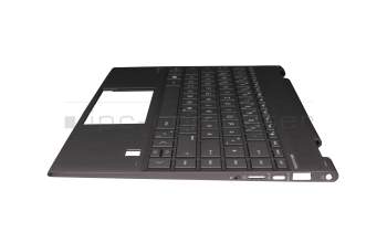 4600GA1T0001 Original HP Tastatur inkl. Topcase DE (deutsch) grau/grau mit Backlight