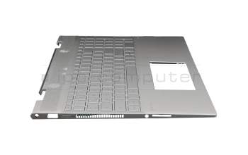 46M.0EDCS.0005 Original HP Tastatur inkl. Topcase DE (deutsch) silber/silber mit Backlight