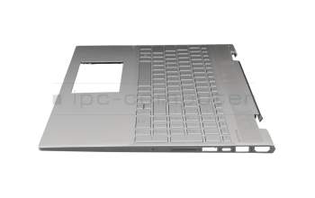 46M.0EDCS.0005 Original HP Tastatur inkl. Topcase DE (deutsch) silber/silber mit Backlight