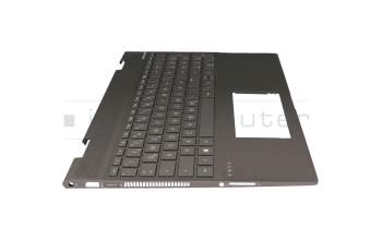 46M.0EDCS.0044 Original HP Tastatur inkl. Topcase DE (deutsch) schwarz/schwarz mit Backlight