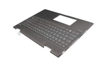 46M.0EECS.0008 Original HP Tastatur inkl. Topcase DE (deutsch) grau/grau mit Backlight