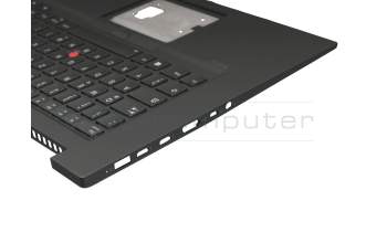 46M.0GUCS.0103 Original Lenovo Tastatur inkl. Topcase DE (deutsch) schwarz/schwarz mit Backlight und Mouse-Stick