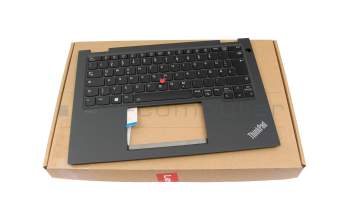 46M.0MCCS.0150 Original Lenovo Tastatur inkl. Topcase DE (deutsch) schwarz/grau mit Backlight und Mouse-Stick (no WWAN)
