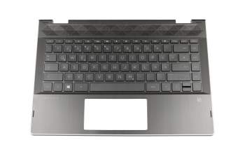 46M0E8CS0003 Original HP Tastatur inkl. Topcase DE (deutsch) schwarz/schwarz mit Backlight