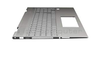 46M0GBCS0065 Original HP Tastatur inkl. Topcase DE (deutsch) silber/silber mit Backlight (UMA)