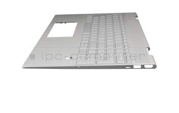 46M0GBCS0065 Original HP Tastatur inkl. Topcase DE (deutsch) silber/silber mit Backlight (UMA)