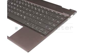 490.0EB07.0S0G Original HP Tastatur inkl. Topcase DE (deutsch) schwarz/grau mit Backlight