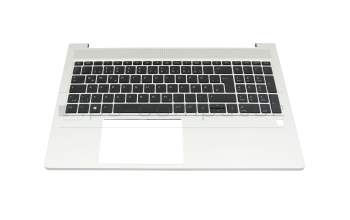 4BX8QTATP40 HP Tastatur inkl. Topcase DE (deutsch) schwarz/silber mit Backlight
