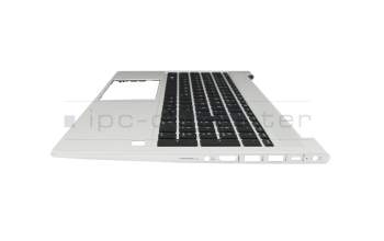 4BX8QTATP40 HP Tastatur inkl. Topcase DE (deutsch) schwarz/silber mit Backlight