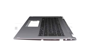 4ZB0NM01001320 Original Acer Tastatur inkl. Topcase DE (deutsch) schwarz/silber
