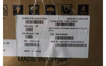 Lenovo 5A31F27634 Fru, AIO570_24 ANTENNA_Pulse