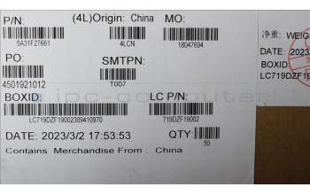 Lenovo 5A31F27661 Fru, Gaming T580 Main Ant_Speed