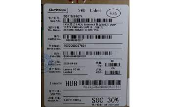 Lenovo 5B11M74074 BATTERY 3cell 57Wh 11.31V L23D3PE1 SD/W