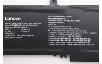 Lenovo 5B11M90118 Lenovo BATTERY, 11.31V, 57Wh, 3cell