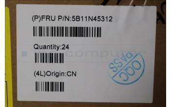 Lenovo 5B11N45312 BATTERY 4cell 75Wh 15.56V L22C4PF6 CP/C