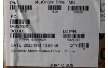 Lenovo 5B11Q46780 BATTERY 4cell 75Wh 7.7V L24N4PH2 NT/A