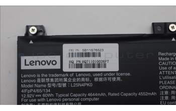 Lenovo 5B11S76523 Lenovo BATTERY, 12.92V, 60Wh, 4cell