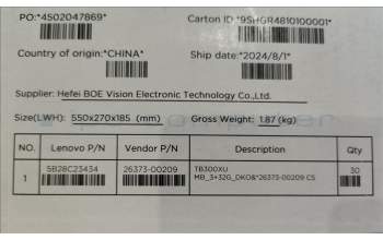 Lenovo 5B28C23434 TB300XU MB_3+32G_DKO&*26373-00209 CS