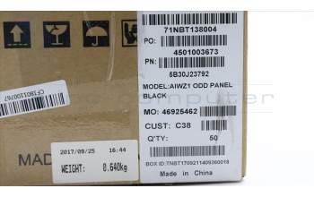 Lenovo 5B30J23792 Laufwerksblende Bezel C Z51-70 Black
