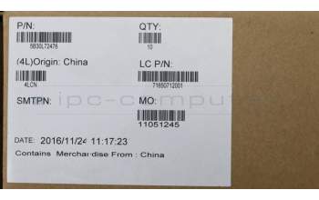 Lenovo 5B30L72476 Laufwerksblende BEZEL L80UM