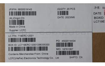 Lenovo 5B30S19143 LCD Bezel W/Tape L83AG