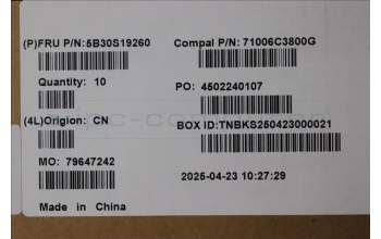 Lenovo 5B30S19260 BEZEL LCD Bezel C 83JE 5M WW