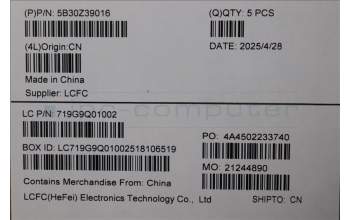 Lenovo 5B30Z39016 BEZEL ME630_B_COVER_SUB_ASSY_5MRGB