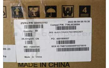 Lenovo 5B40S22152 Bracket C 82SA Touch pad